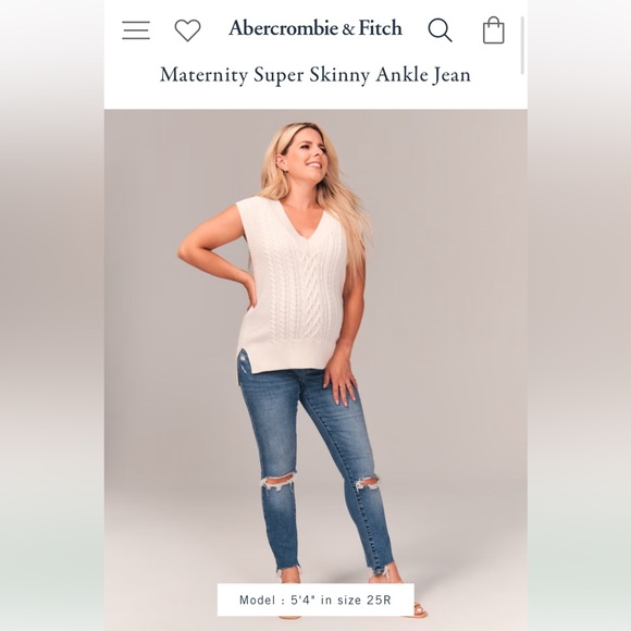 Abercrombie & Fitch Jeans Abercrombie Maternity Jeans In Medium